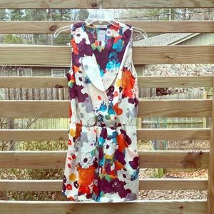 NWT Glam Multicolored Sleeveless Short Romper S